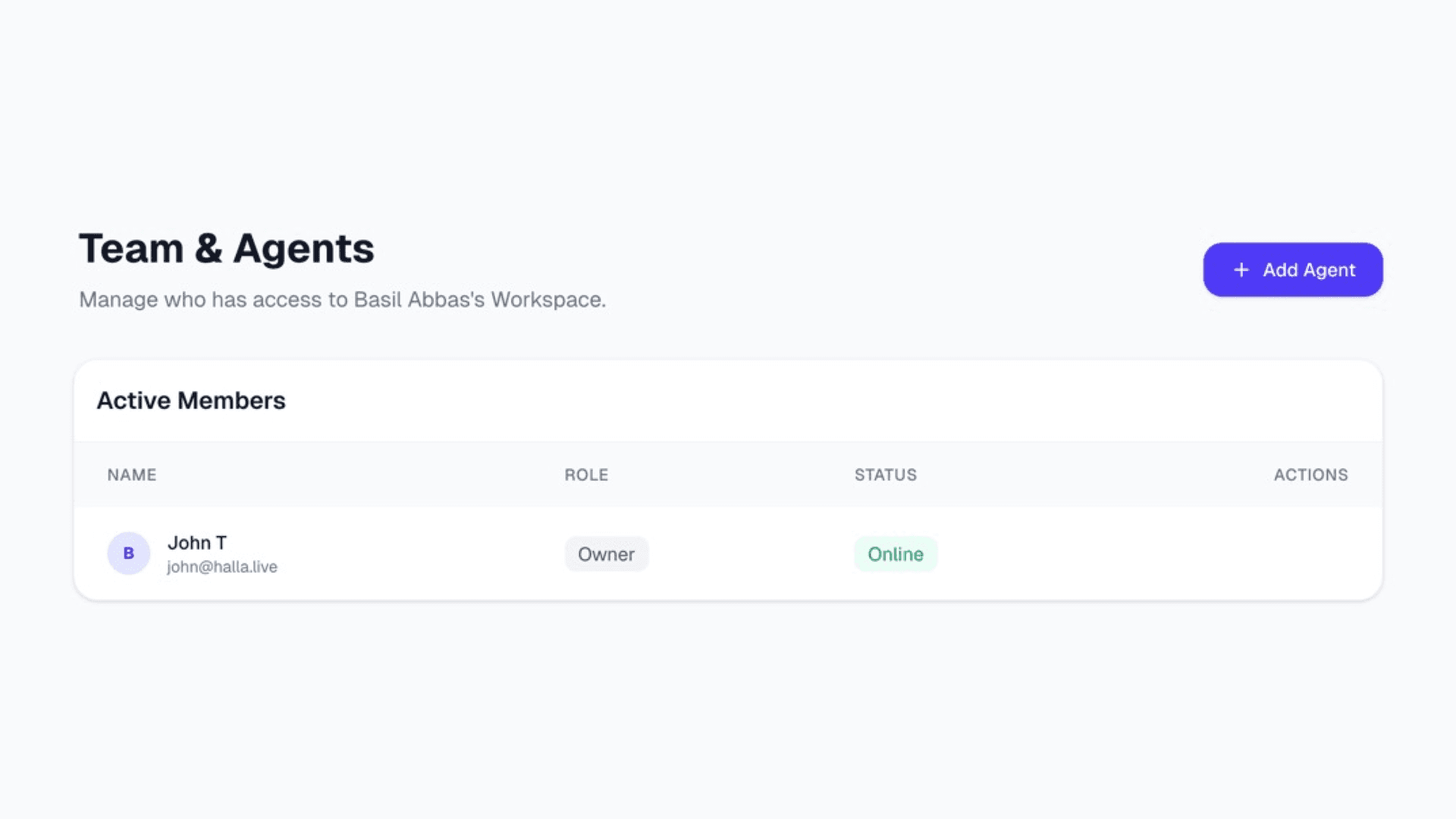 Manage Agents